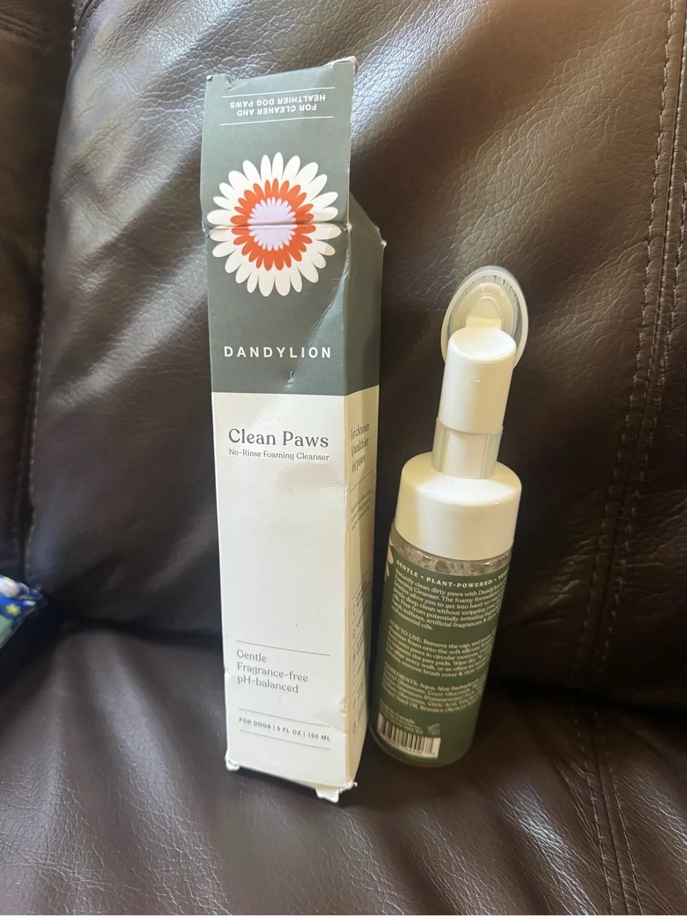 DANDYLION Clean Paws No-Rinse Foaming Cleanser - Green & White
